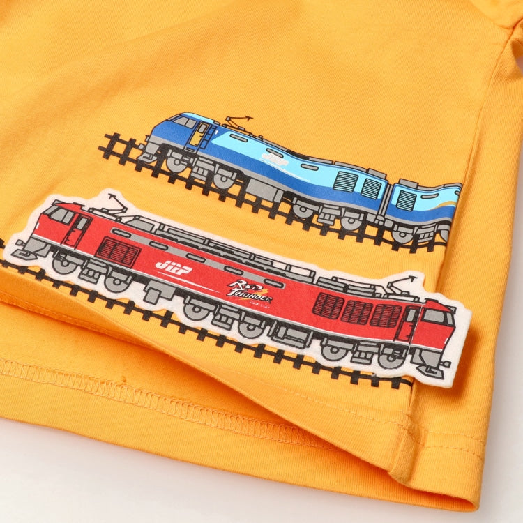 Moujonjon Hungry Heart JR Freight Train Top (90-130cm) for Boys (Summer TOPS) (Railway Series)