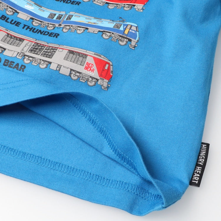 Moujonjon Hungry Heart JR Freight Train Top (90-130cm) for Boys (Summer TOPS) (Railway Series)