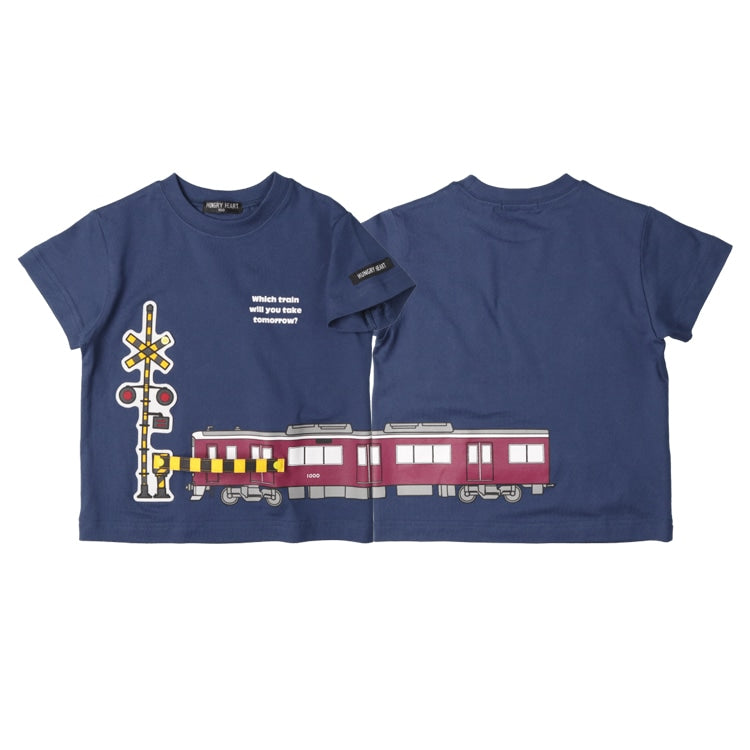 Moujonjon Hungry Heart Hankyu Train Top (90-130cm) for Boys (Summer TOPS Railway Series)
