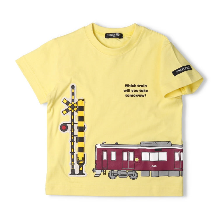 Moujonjon Hungry Heart Hankyu Train Top (90-130cm) for Boys (Summer TOPS Railway Series)