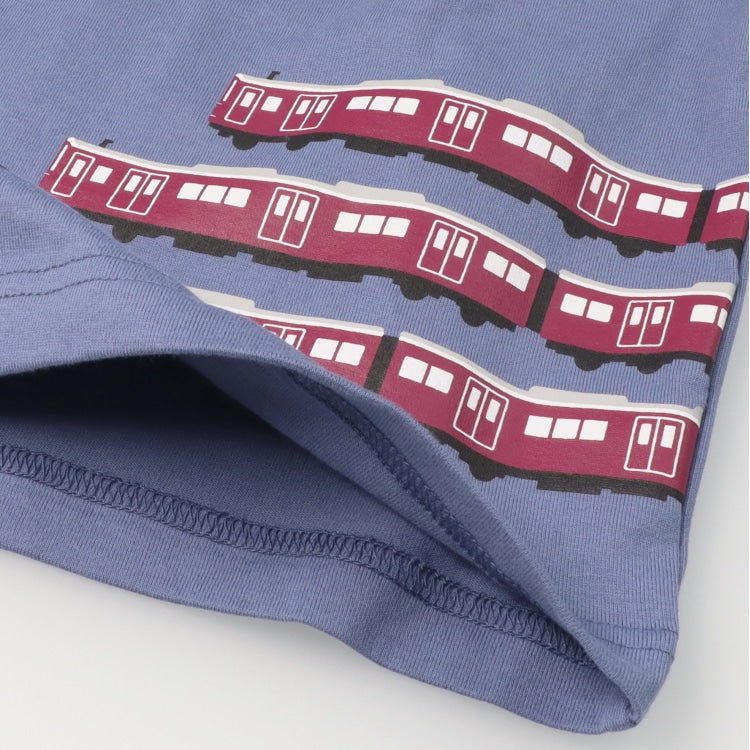 Moujonjon Hungry Heart Hankyu Train Top (90-130cm) for Boys (Summer TOPS Railway Series)