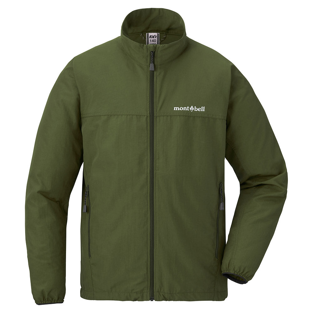 Japanese children's clothing mont-bell windproof/waterproof series zipper jacket 130-160cm boys'/girls' four seasons OUTERWEAR