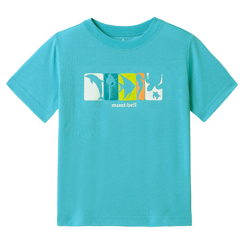 日本童裝 mont-bell 防UV/吸水速乾/抑制氣味 海邊的同伴短袖T恤 100-120cm 男童款/女童款 夏季