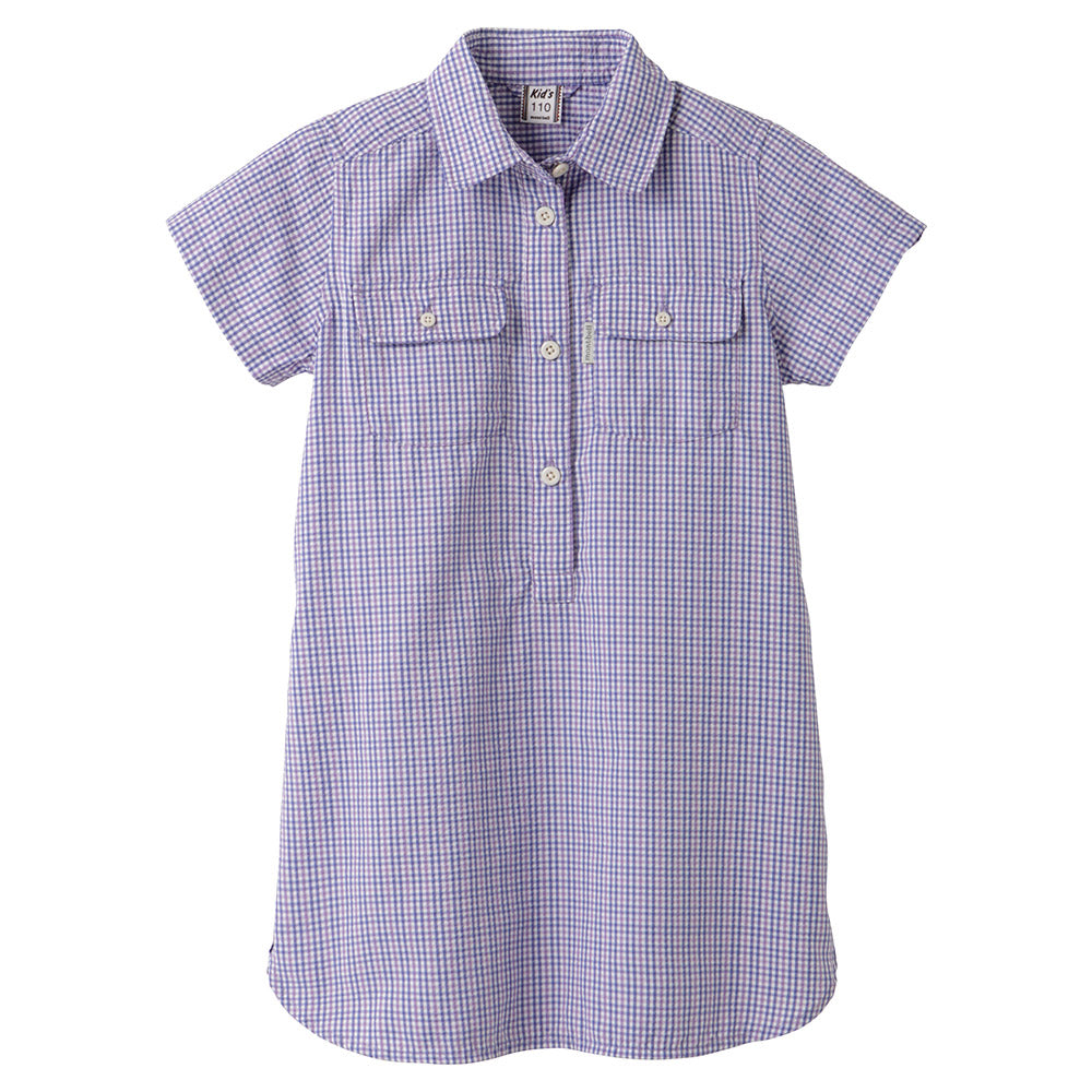 Japanese mont-bell UV-proof/quick-drying series shirt dress 100-120cm girls summer dresses