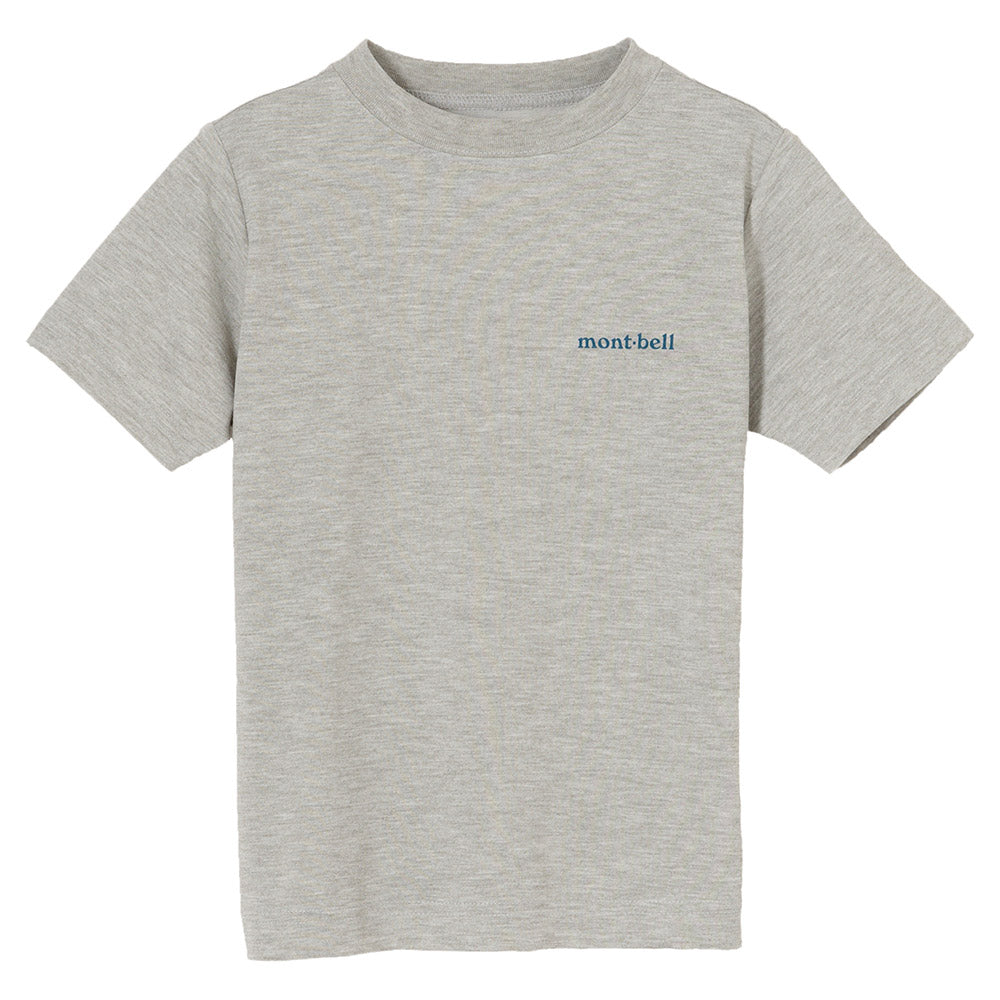Mont-Bell (Japan) UV-Proof/Quick-Dry/Odor-Suppressing Tops (100-120cm) for Boys and Girls Summer