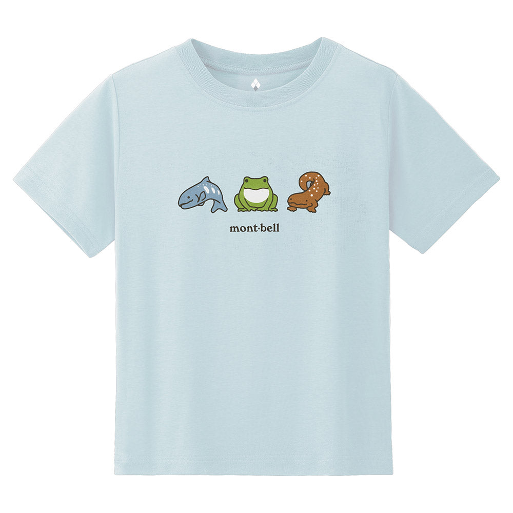 Mont-Bell (Japan) UV-Proof/Water-Absorbent/Quick-Drying/Odor-Suppressing River Buddies Top (100-120cm) for Boys and Girls Summer