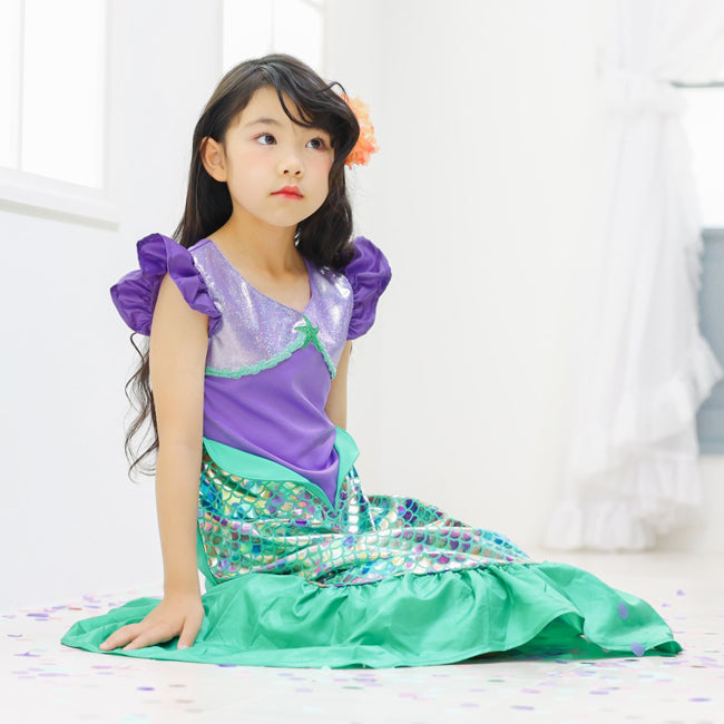 日本童裝 美人魚 85-130cm 女童款 萬聖節 Cosplay服裝 Halloween攪鬼特輯 AAA
