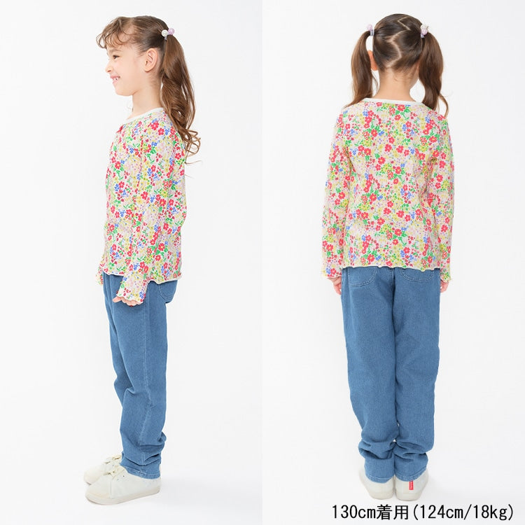 Japanese Moujonjon Floral Tops 80-140cm Girls Summer TOPS