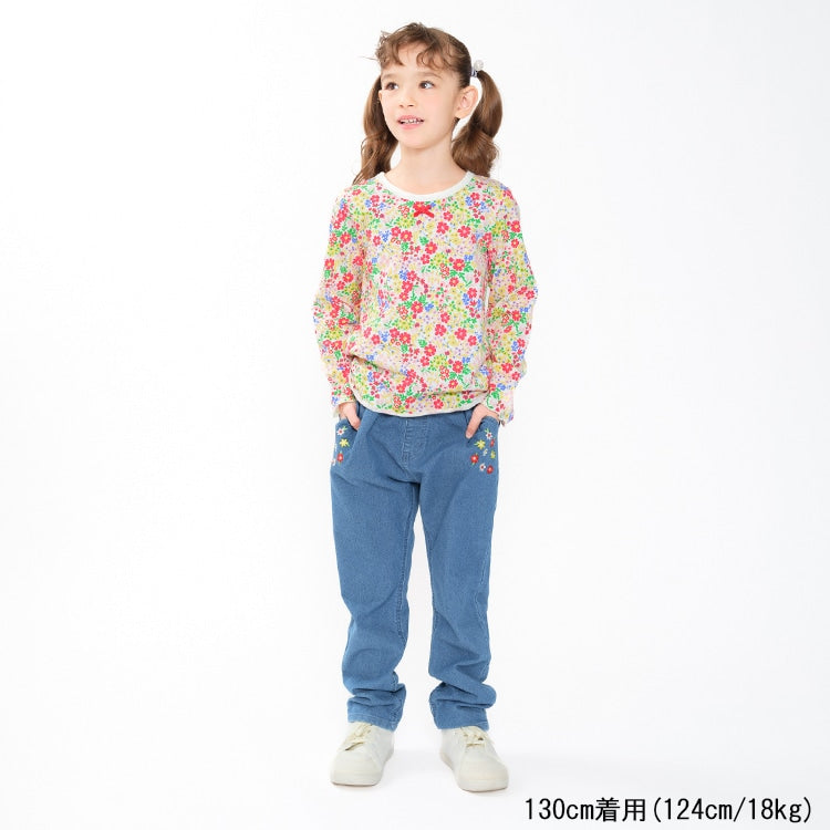Japanese Moujonjon Floral Tops 80-140cm Girls Summer TOPS