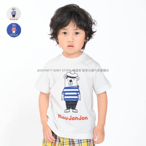 日本童裝 Moujonjon 水手BearBear上衣 80-140cm 男童款 夏季 TOPS