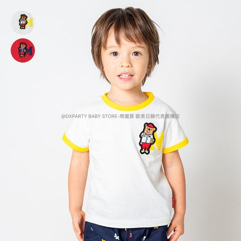 日本童裝 Moujonjon 熊仔logo上衣 80-140cm 男童款 夏季 TOPS