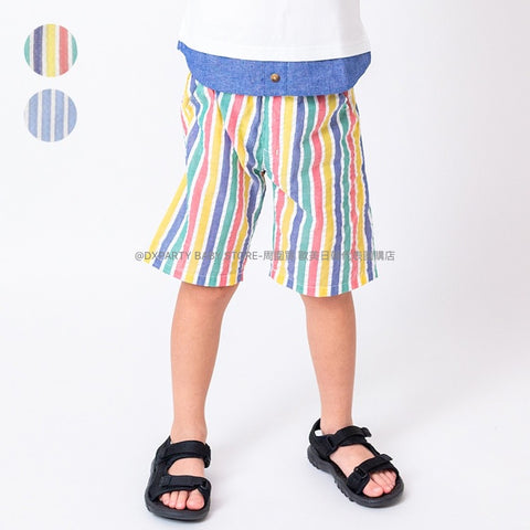 日本童裝 Moujonjon 條紋短褲 90-140cm 男童款 夏季 PANTS