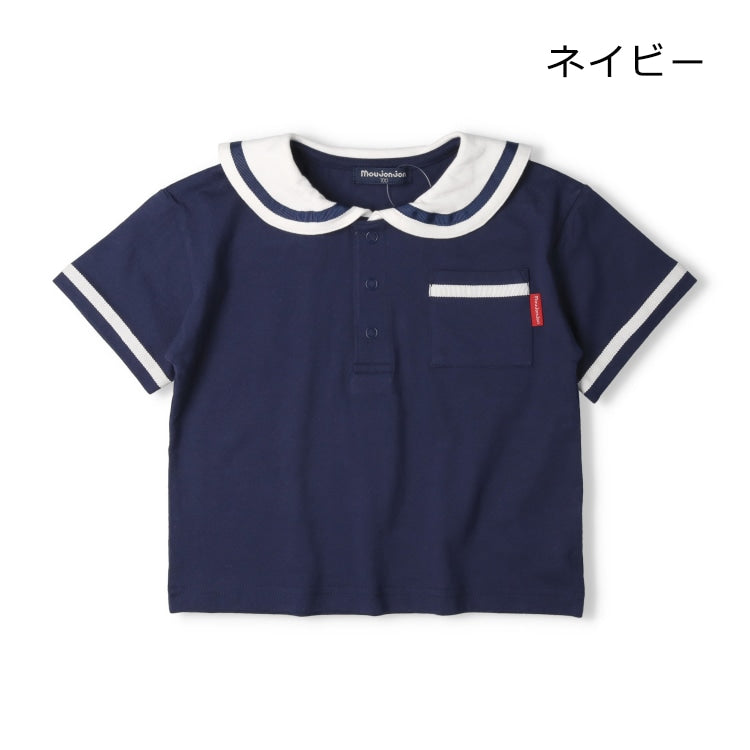Japanese Moujonjon Sailor-Style Tops (80-120cm) for Boys (Summer)
