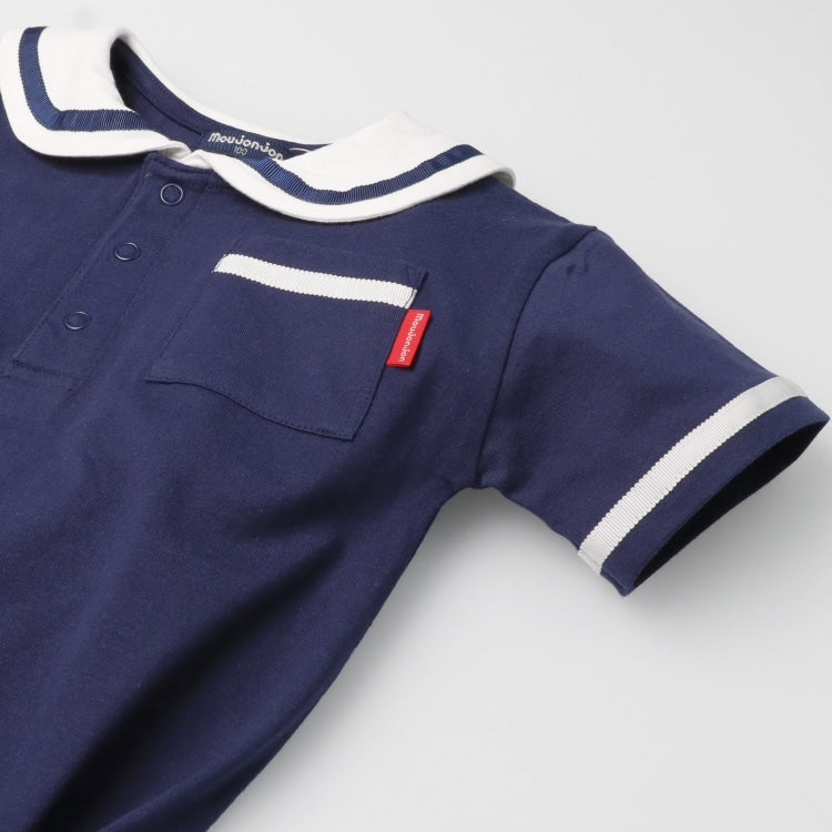 Japanese Moujonjon Sailor-Style Tops (80-120cm) for Boys (Summer)