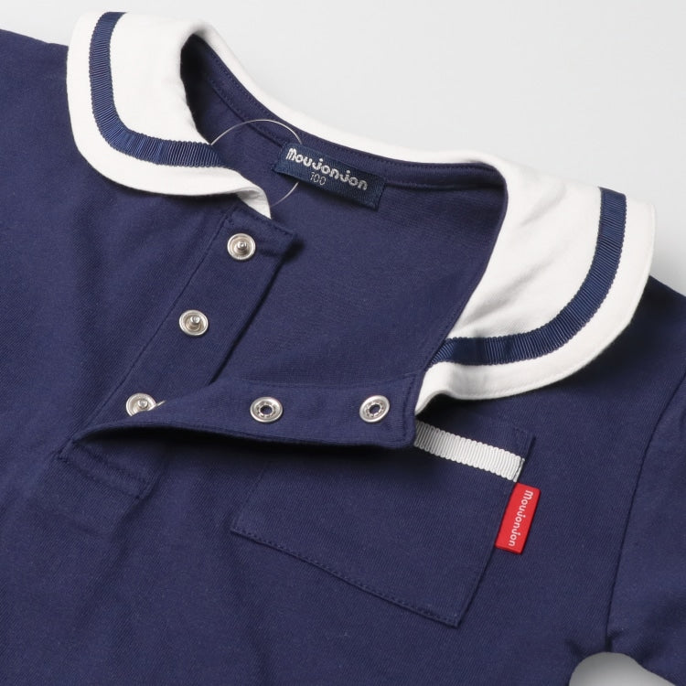 Japanese Moujonjon Sailor-Style Tops (80-120cm) for Boys (Summer)