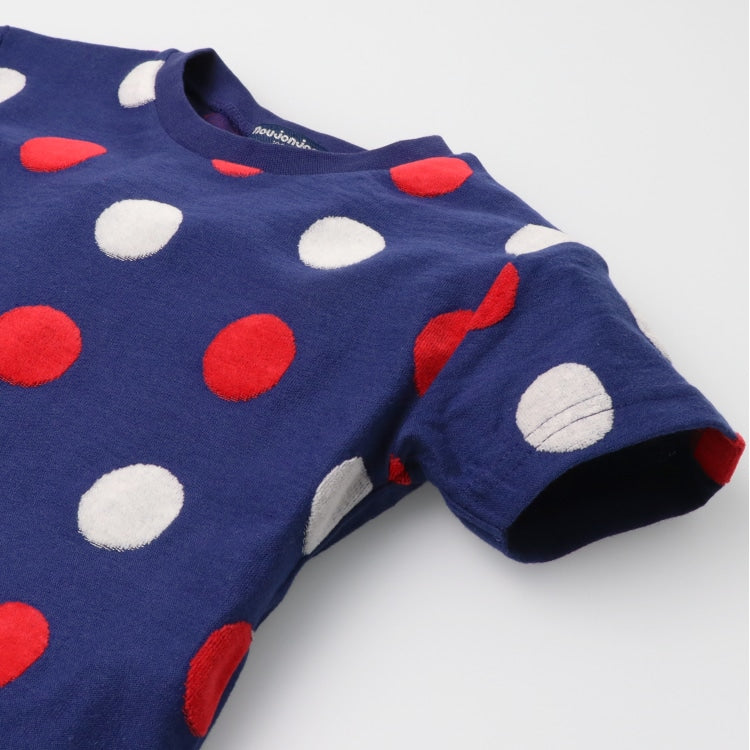 Japanese Moujonjon Polka Dot Short Sleeve Top 80-140cm Boys Summer TOPS