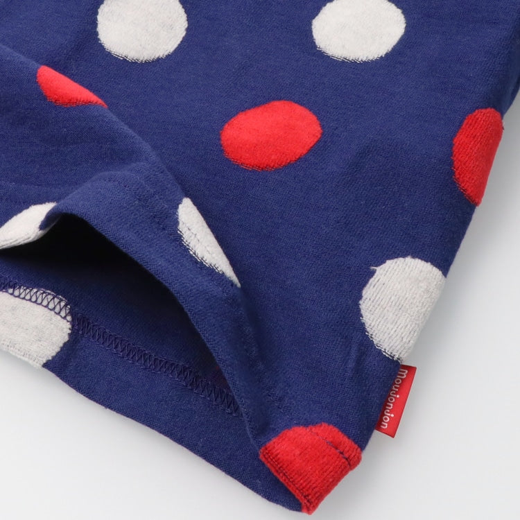 Japanese Moujonjon Polka Dot Short Sleeve Top 80-140cm Boys Summer TOPS