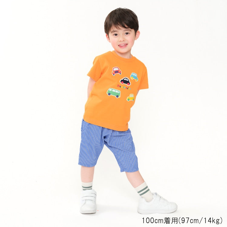 Moujonjon Japanese children's clothing short-sleeved top 80-120cm boys' summer TOPS