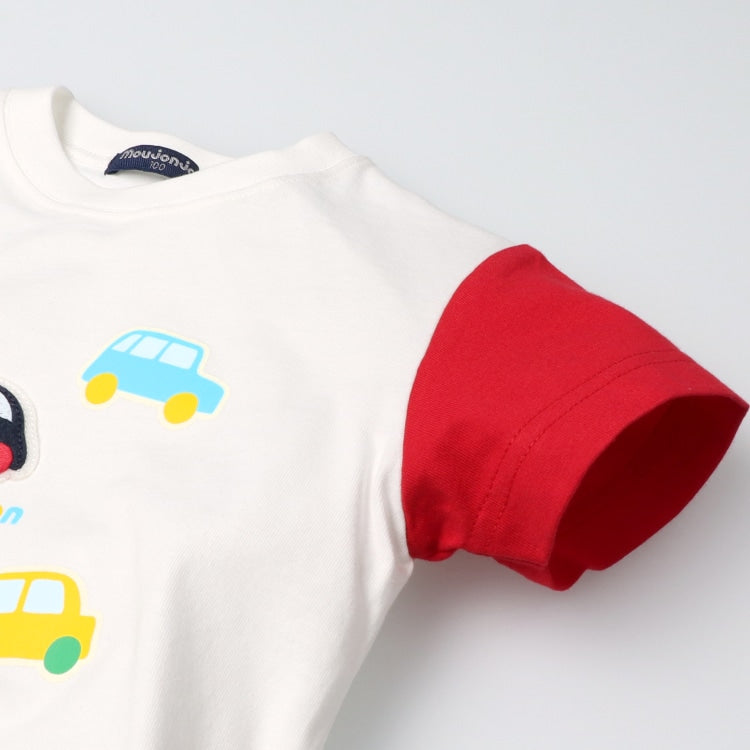 Moujonjon Japanese children's clothing short-sleeved top 80-120cm boys' summer TOPS
