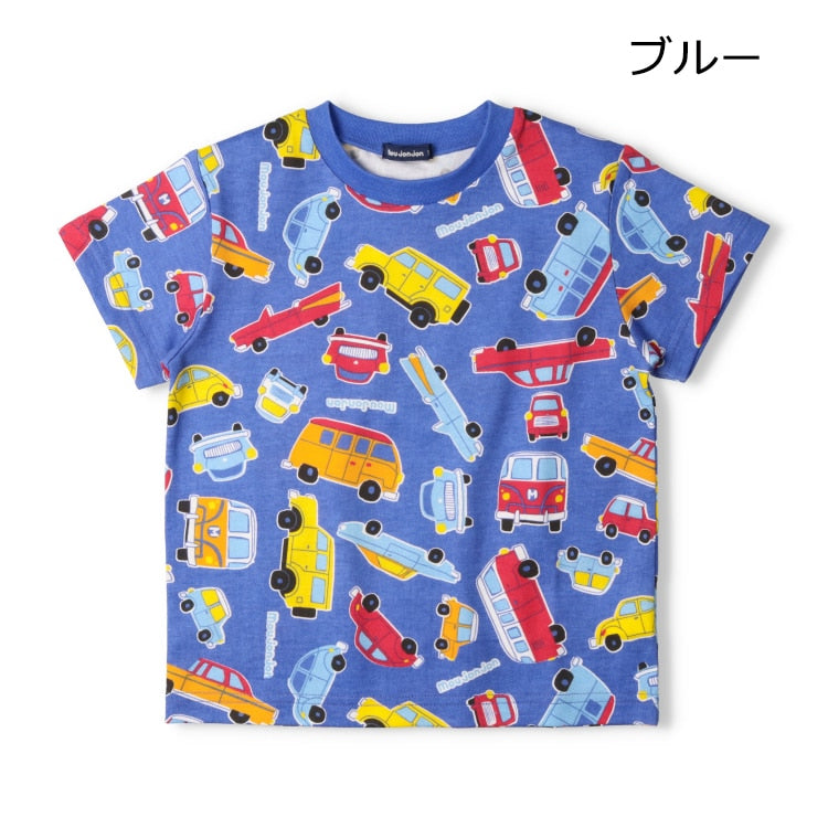 Moujonjon Japanese-made short-sleeved tops for boys (80-120cm) for summer
