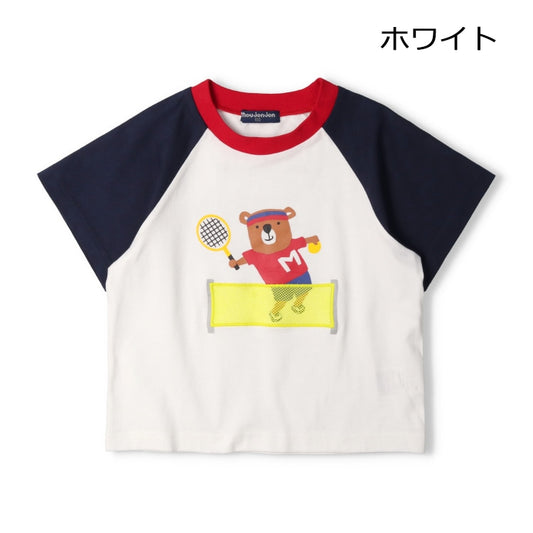 Japanese Moujonjon Sports Animal Pattern Tops (80-140cm) for Boys (Summer)