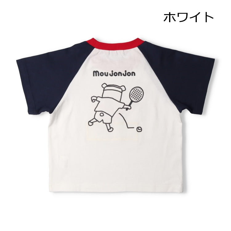 Japanese Moujonjon Sports Animal Pattern Tops (80-140cm) for Boys (Summer)