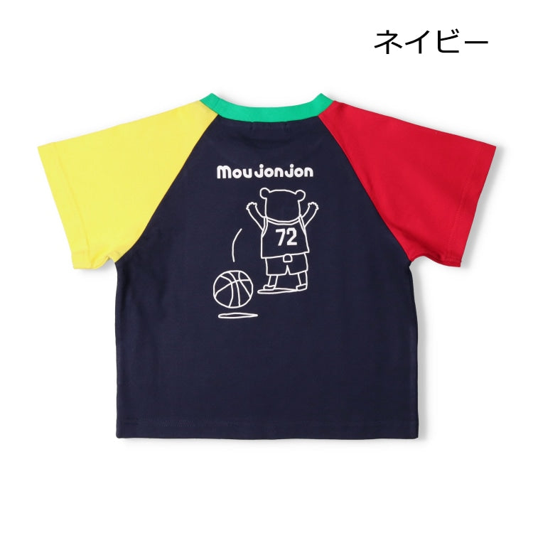 Japanese Moujonjon Sports Animal Pattern Tops (80-140cm) for Boys (Summer)