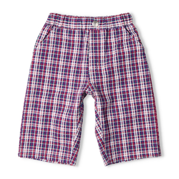 Japanese Moujonjon Checkered Shorts 90-140cm Boys Summer PANTS