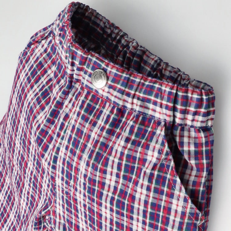 Japanese Moujonjon Checkered Shorts 90-140cm Boys Summer PANTS
