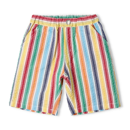 Japanese Moujonjon Rainbow Striped Shorts 90-140cm Boys Summer PANTS