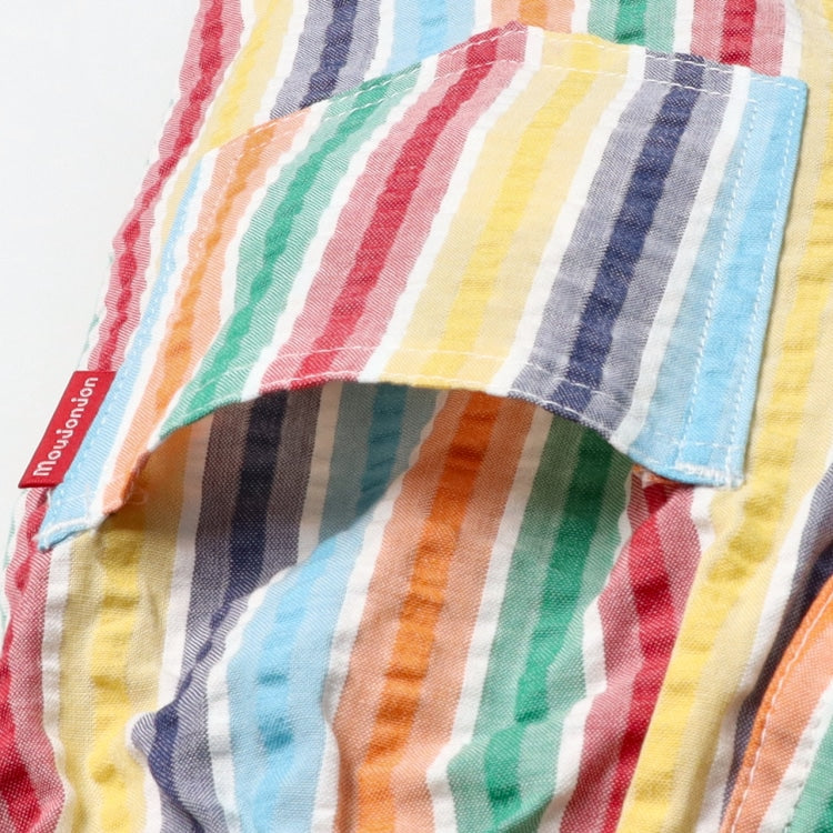 Japanese Moujonjon Rainbow Striped Shorts 90-140cm Boys Summer PANTS