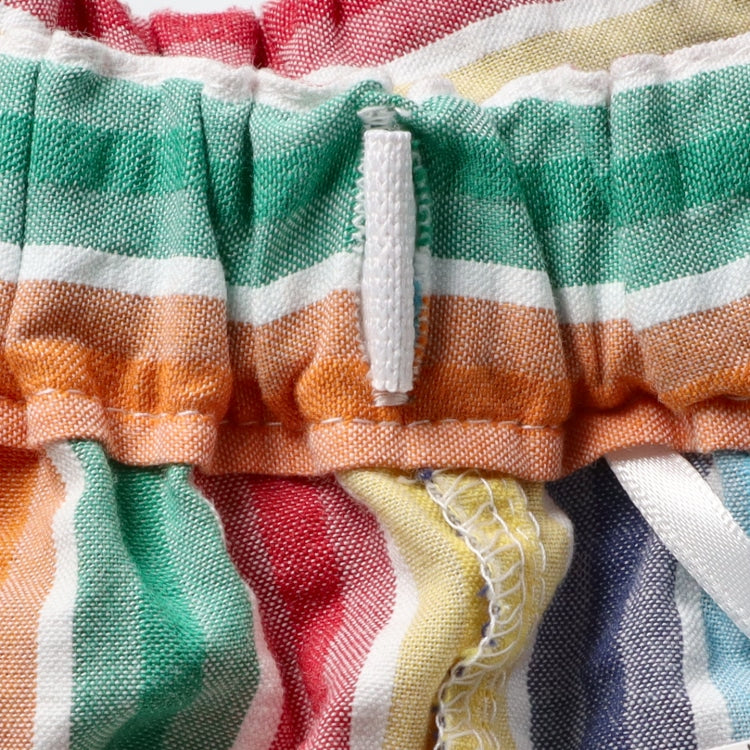 Japanese Moujonjon Rainbow Striped Shorts 90-140cm Boys Summer PANTS