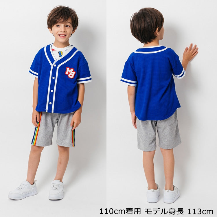 Japanese Moujonjon Rainbow Trim Shorts 80-140cm Boys Summer PANTS