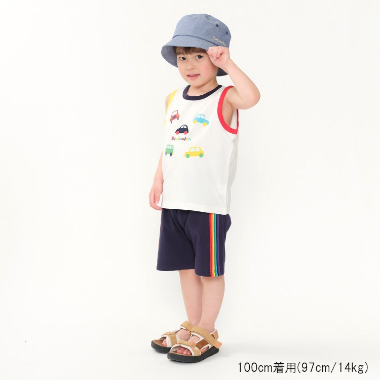 Japanese Moujonjon Rainbow Trim Shorts 80-140cm Boys Summer PANTS