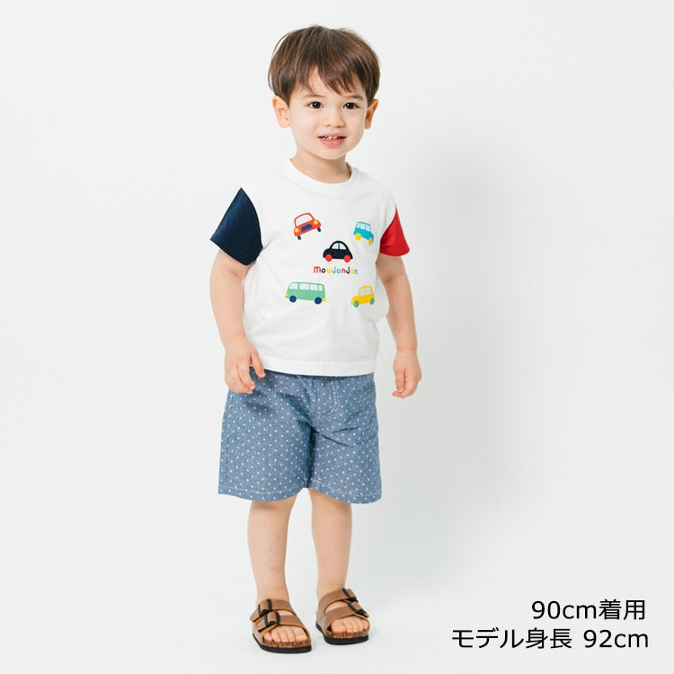 Japanese Moujonjon Polka Dot Shorts 90-140cm Boys Summer PANTS