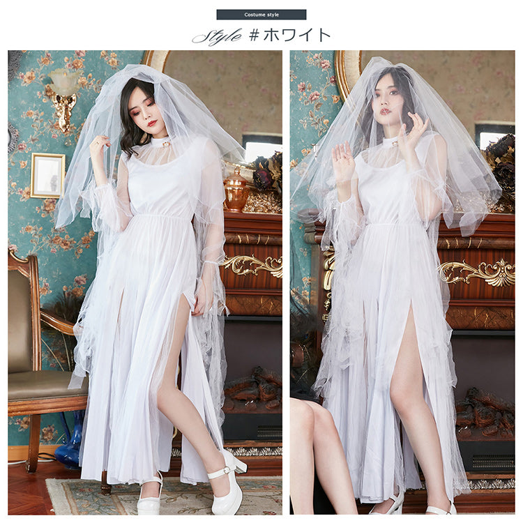 日本直送 鬼新娘 M-XL 大人款 萬聖節 Cosplay服裝 Halloween攪鬼特輯