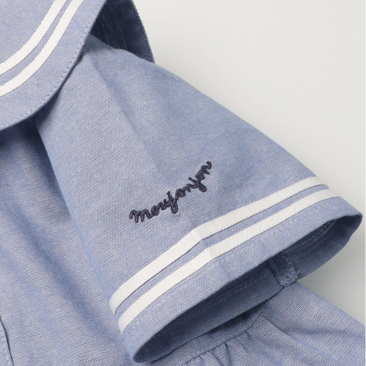 Japanese Moujonjon Sailor-Style Dress (90-140cm) for Girls Summer