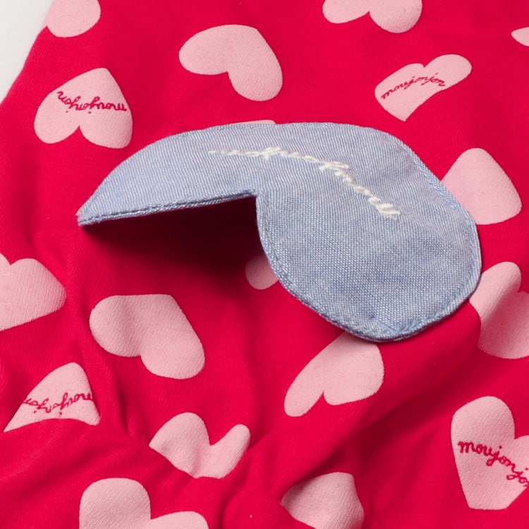 Moujonjon Japanese children's clothing heart-shaped print dress 80-140cm girls summer dresses