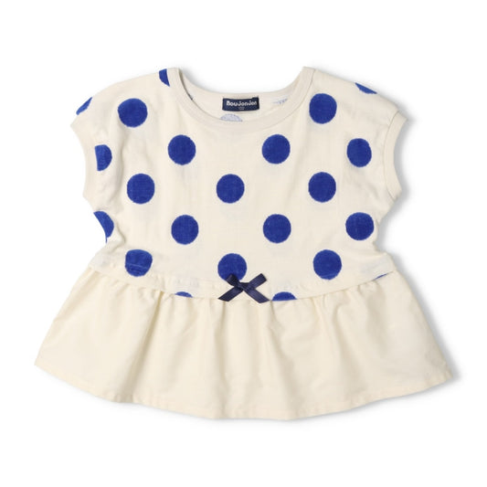 Japanese Moujonjon Polka Dot Tops for Girls (80-140cm) Summer