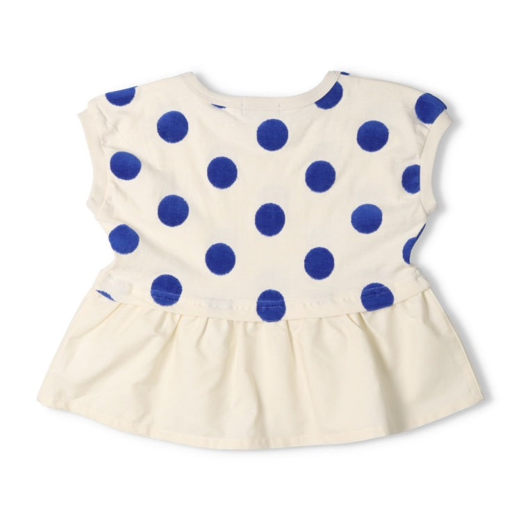 Japanese Moujonjon Polka Dot Tops for Girls (80-140cm) Summer