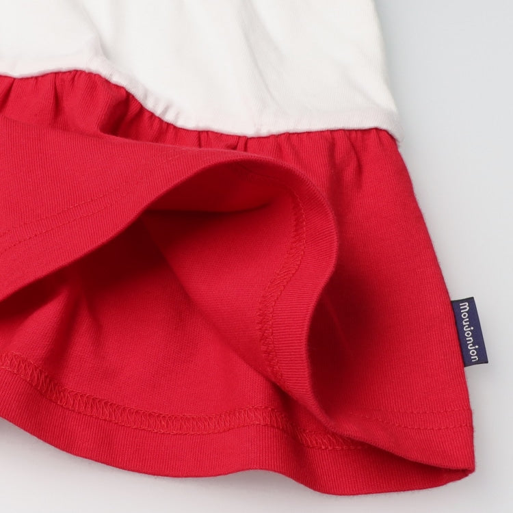 Japanese Moujonjon children's clothing spliced skirt top 80-140cm girls summer TOPS