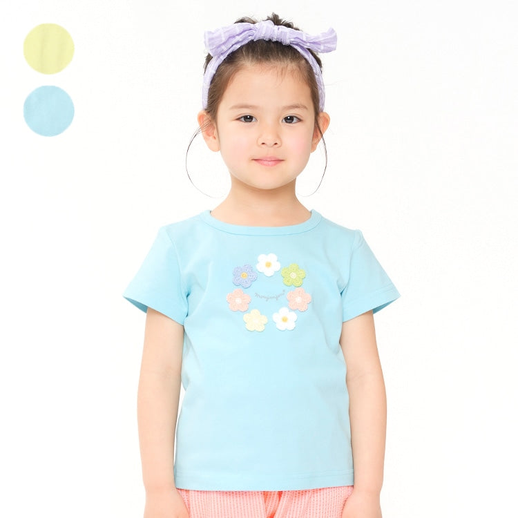 Japanese Moujonjon 3D Embroidered Tops (80-140cm) for Girls (Summer)