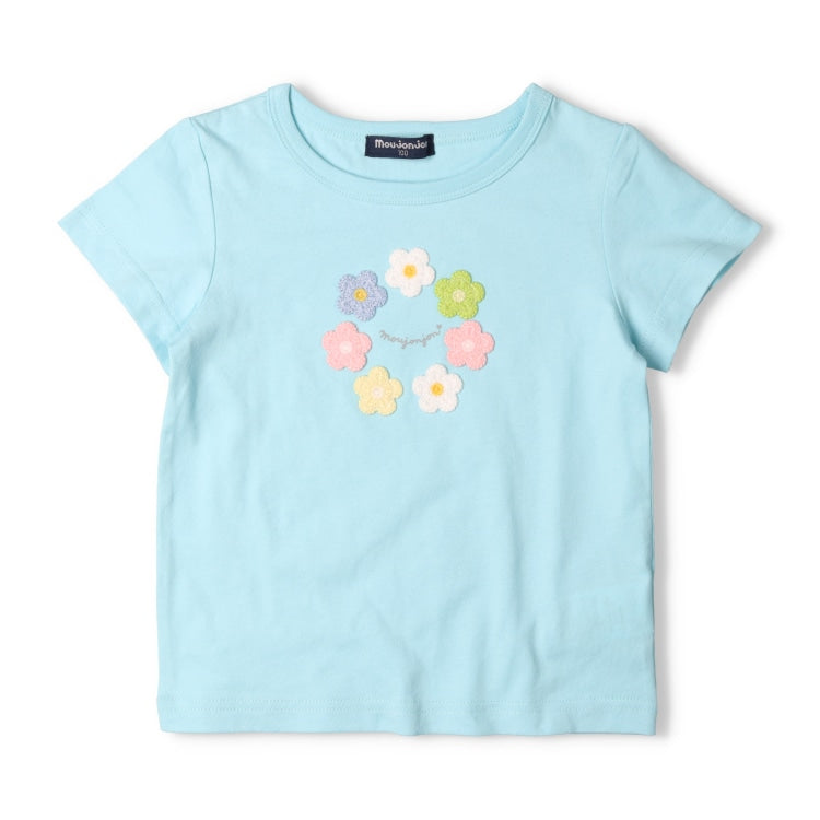 Japanese Moujonjon 3D Embroidered Tops (80-140cm) for Girls (Summer)