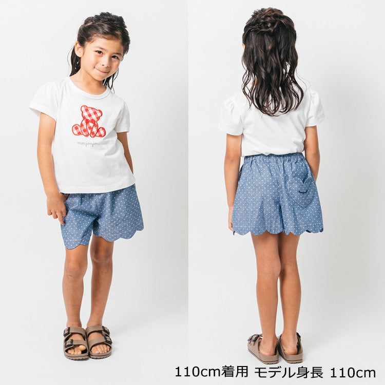 Japanese Moujonjon Polka Dot Shorts 90-140cm Girls Summer PANTS