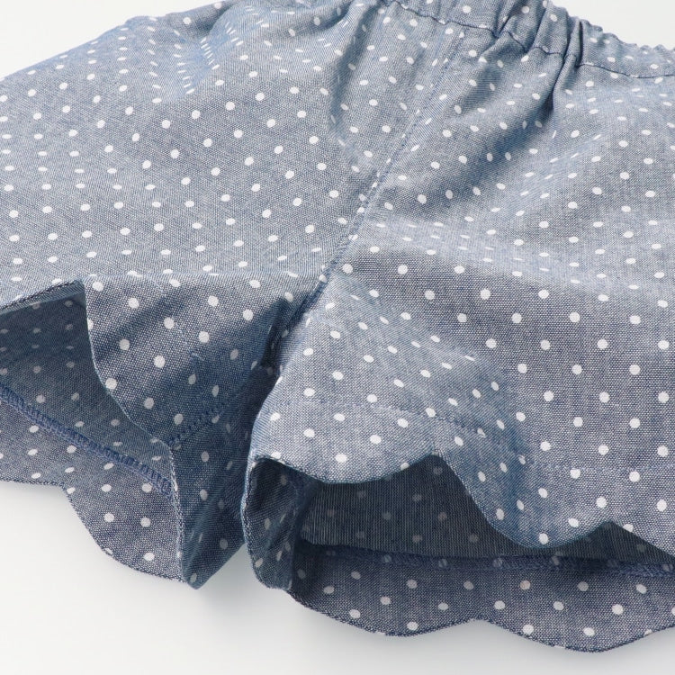 Japanese Moujonjon Polka Dot Shorts 90-140cm Girls Summer PANTS