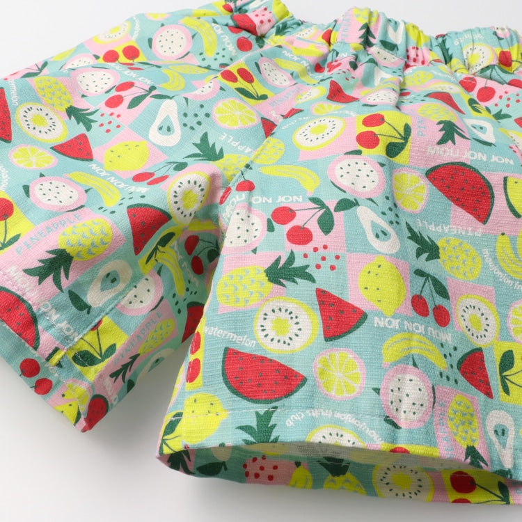 Japanese Moujonjon Fruit Pattern Culottes 80-130cm Girls Summer PANTS