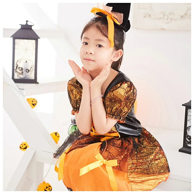 日本直送 魔女 100-120cm 女童款 萬聖節 Cosplay服裝 Halloween攪鬼特輯