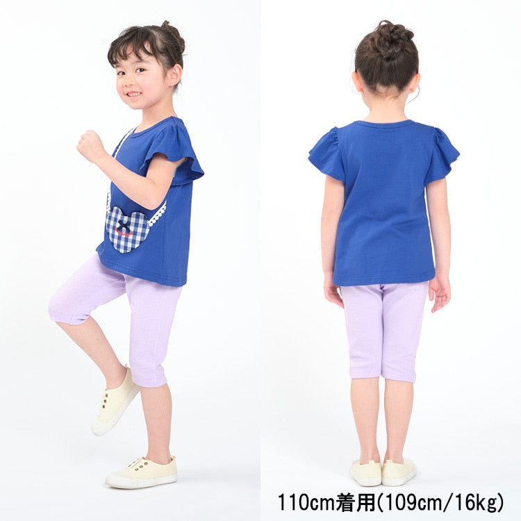 Moujonjon Japanese-made stretch-fitting cropped pants (80-140cm) for boys and girls (Summer PANTS)