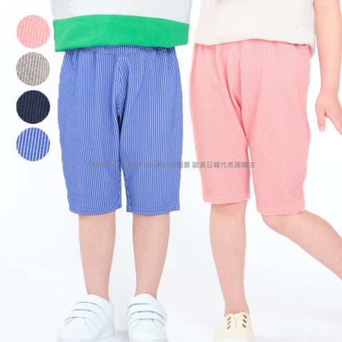 日本童裝 Moujonjon 日本製 條紋短褲 90-130cm 男童款/女童款 夏季 PANTS