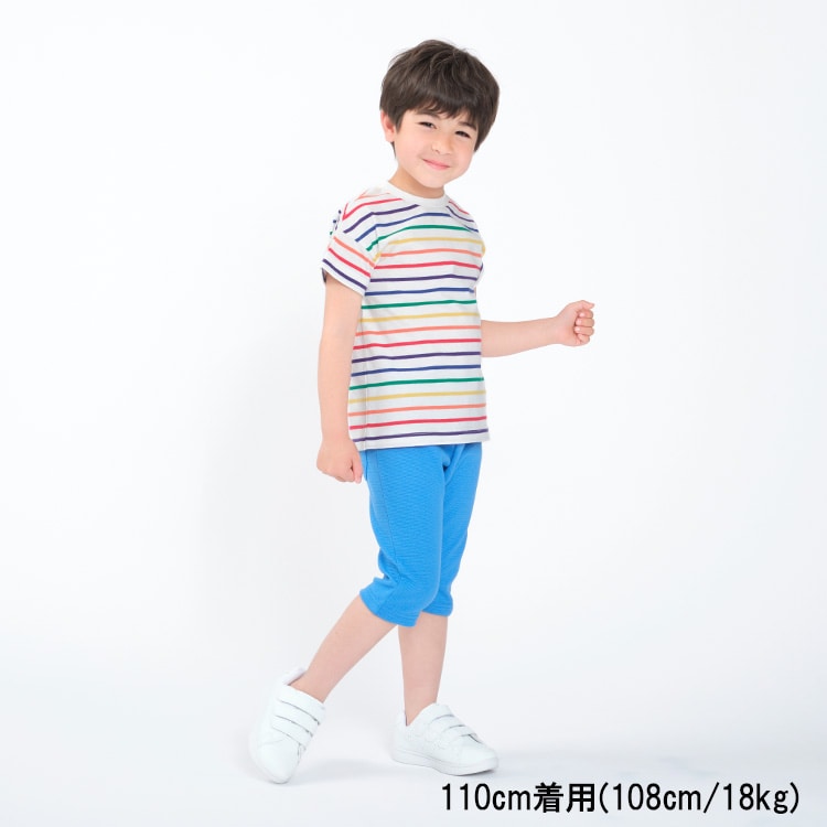 Moujonjon Japanese-made stretch-fitting cropped pants (80-140cm) for boys and girls (Summer PANTS)